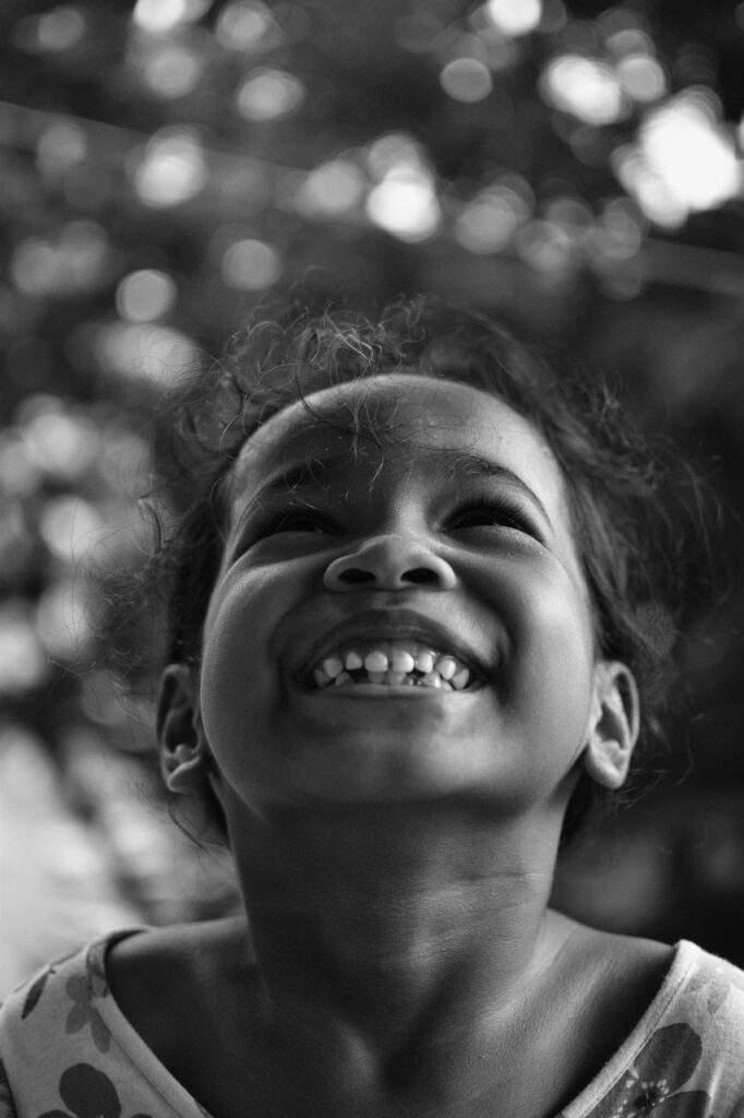 Le sourire d'une enfant